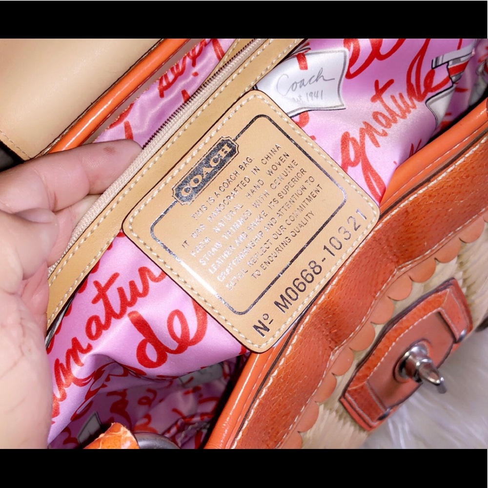 COACH Basket Python Leather Beach Bag - Picture 9 of 9